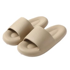 Goodthing 防樓層噪音棉花糖室內拖鞋 牛奶咖啡棕 1組 240mm