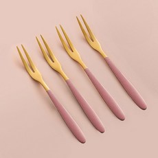 보다모가 유로피안 티포크, 핑크 골드, 4개