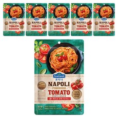 폰타나 나폴리 뽀모도로 토마토 파스타소스 파우치, 150g, 6개