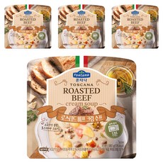 폰타나 로스티드 비프 크림 수프, 180g, 4개