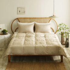 라셀렌 모달 헝가리 70 구스다운 이불 440g, 오트밀