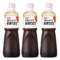 KEWPIE 和風芥末沙拉醬油, 1L, 3個