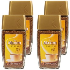 Maxim 麥心 摩卡黃金溫和瓶裝即溶咖啡, 100g, 1罐, 4罐