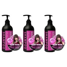 셀러버 트리플 블랙 샴푸 오로라, 3개, 500ml