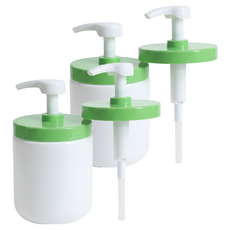 Maums 加長型舒特膚相容按壓頭 按壓器 蓋子, 4個, 白+綠