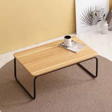 조은세상 딜리스 좌식 테이블 800 x 480 mm, 블랙