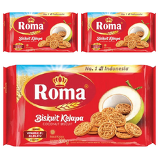 Roma 椰子餅, 香濃椰奶製作, 多樣化吃法, 300g, 3包