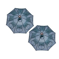 DEFENZEMAN 傘形多角捕魚籠 8孔 2個, 單一顏色