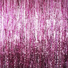 PARTYHAE 派對流蘇窗簾佈置 3入, Pink, 1個