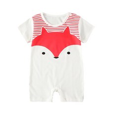 맘스케어 캐릭터 반팔 스냅 롬퍼