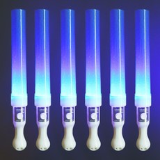 비에이비오 LED 큐티 응원 칼라 야광봉, 블루, 6개 블루, 6개