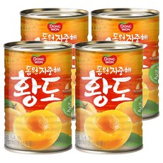 동원 지중해 황도 통조림, 410g, 4개