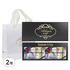 알카미아비누 비누 머스치오 비안코 2p + 선물상자 블랙 + 쇼핑백, 2개