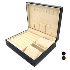 皮質首飾收納盒, 海軍藍