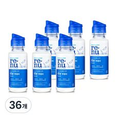 리뉴 후레쉬 렌즈세정액, 60ml, 36개