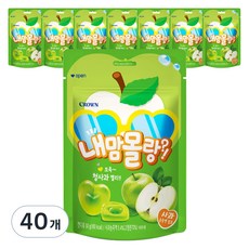 CROWN 皇冠 青蘋果口味心型軟糖, 50g, 40個