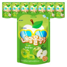 CROWN 皇冠 青蘋果口味心型軟糖, 50g, 8包