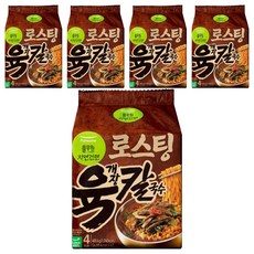 풀무원자연건면 로스팅 육개장 칼국수, 483.6g, 5개