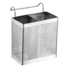 MODERN PICK 不鏽鋼掛式餐具筒 中型, 不鏽鋼, 1個