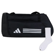 Adidas Tiro M 行李袋 IP9863 + Welldone 襪子套組, 黑色