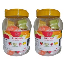 4種口味Q彈布丁 15個入, 2桶, 1.2kg