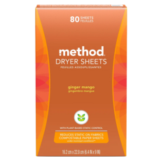 method 香氛柔軟烘衣片, 夏日甜心, 80個, 1盒
