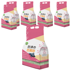 甘淨 綠茶香 豆腐貓砂, 2KG, 6包