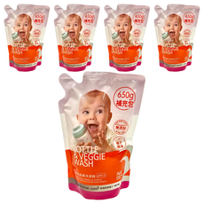 媽媽餵 奶瓶蔬果洗潔精補充包 650g, 5包