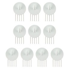 按壓式U型掛鉤, 單一顏色, 10個