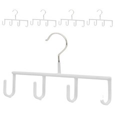 MAWA 時尚簡約紳士皮帶架 Set 5個 德國製造, 白色, 1組