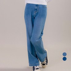 ILoveJ Didio Round 國中小學生丹寧直筒牛仔褲