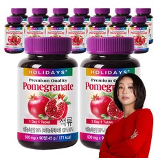 홀리데이즈 프리미엄 석류 타블렛 90정, 45g, 16개