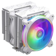 COOLER MASTER 酷碼 Hyper 622 Halo機殼風扇 雙塔結構6導熱管, 白色, 1個