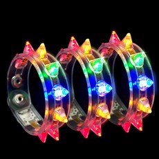 STUPID B.A.B.O LED 發光角手鍊, 3個, 混合色