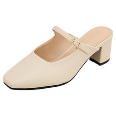 분홍코끼리 여성용 소피아 뮬 슬리퍼 6cm