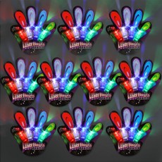 Stupid BA.BO 泡殼包裝雷射手指燈派對道具4件組, 混合顏色, 10套