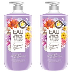 EAU 淨耀 香水沐浴乳 百花霓裳, 1L, 2罐