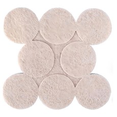 AXIS 艾克思 家俱消音防刮毛氈腳墊 耐磨靜音 高密度硬質毛氈, 直徑25mm, 32個