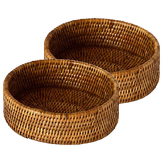藤編橢圓籃 small IT CO 030, 2個, 單一顏色