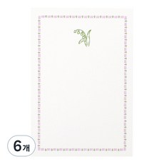 PAPERIAN Near&Dear 迷你便條紙, 02 鈴蘭, 100張, 6個