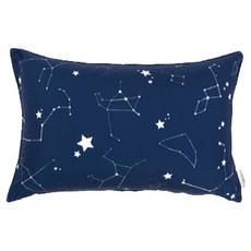 MYHOUSE 兒童星星宇宙卡通人物鋪棉枕頭套, 星星藍