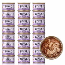 펫스토리로얄 프리미엄 캔 사료, 닭+참치, 85g, 24개