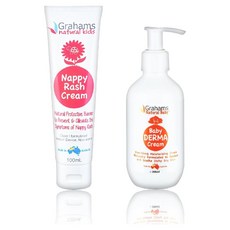 Grahams 珂然 嬰兒舒敏潤膚霜200ml + 嬰兒屁屁霜 100ml Set, 300ml, 1組