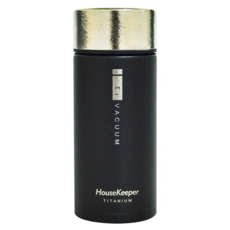 HouseKeeper 妙管家 純鈦真空保溫杯 HKTI-23BK, 黑色, 1個, 230ml