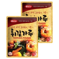 움트리 튀김가루, 1kg, 2개