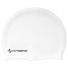 액티제노 프리미엄 실리콘 수영모자, 화이트, 1개