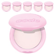 Code Glokolor 吸油粉紅霧面打亮粉餅 8g, 6盒, 粉色