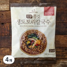 한둘푸드 쫄깃 생도토리 칼국수 얼큰한맛 2인분, 342g, 4개