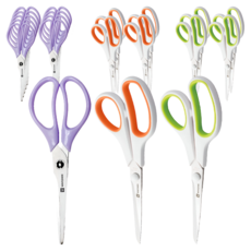 WHASHIN 715 剪刀 2支 + 705 辦公用雙色剪刀 大 2支, 5套, 隨機出貨