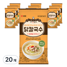 샘표 닭칼국수, 101g, 20개